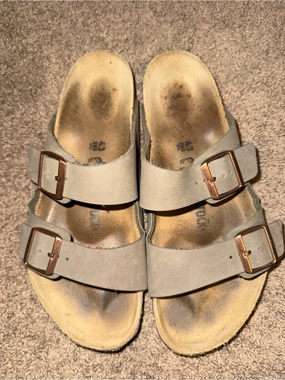 Men’s Birkenstock Sandals Size 43 Stone